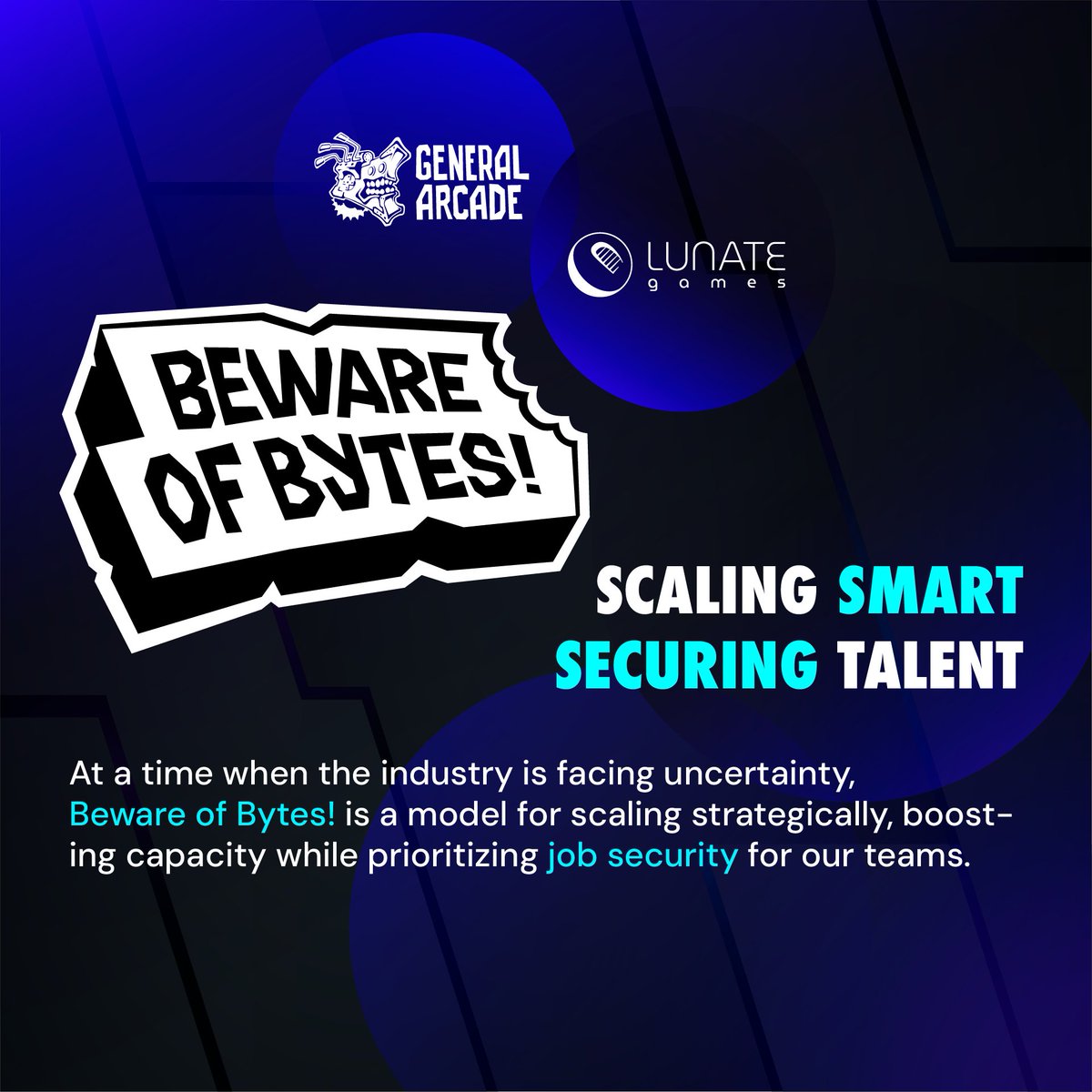 generalarcade's tweet image. 🚀 Big news! General Arcade x Lunate Games = Beware of Bytes! 🚀

We're teaming up with Lunate Games to launch Beware of Bytes!, a strategic #joint_venture built for scale, technical excellence, and stability in today's evolving industry.

More power. More innovation. More…