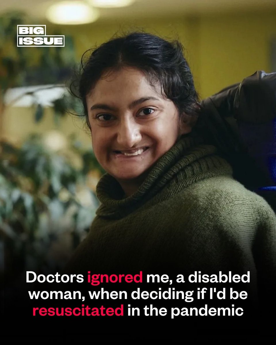 "The doctors asked [my sister] if she wanted me to be resuscitated or not...the doctor did not ask me to be involved."

Rahima Begum felt that she was ignored in hospital because of her disability 👇 

bigissue.com/opinion/doctor…