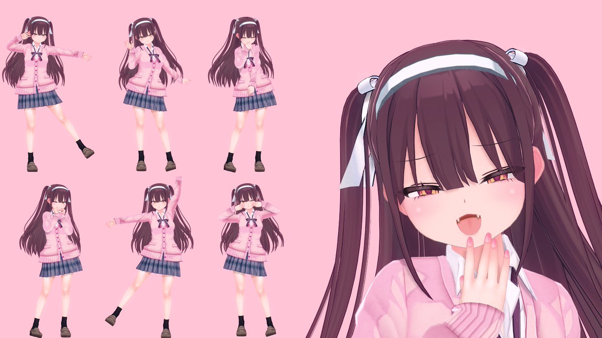 雑魚を煽るポーズ集をうｐしました
ざぁこ♥

#COM3D2 #カスタムオーダーメイド3D2 

uu.getuploader.com/deathme/downlo…