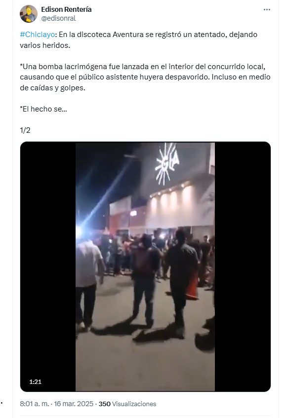 aspauzarazuri's tweet photo. Asesinatos y atentados en menos de 24 horas.
El problema no se resuelve solo con la renuncia de Santiváñez.
Tienen que irse Dina Boluarte y el congreso de los delincuentes.
No hay otra salida. https://t.co/JGoDQLEKKo