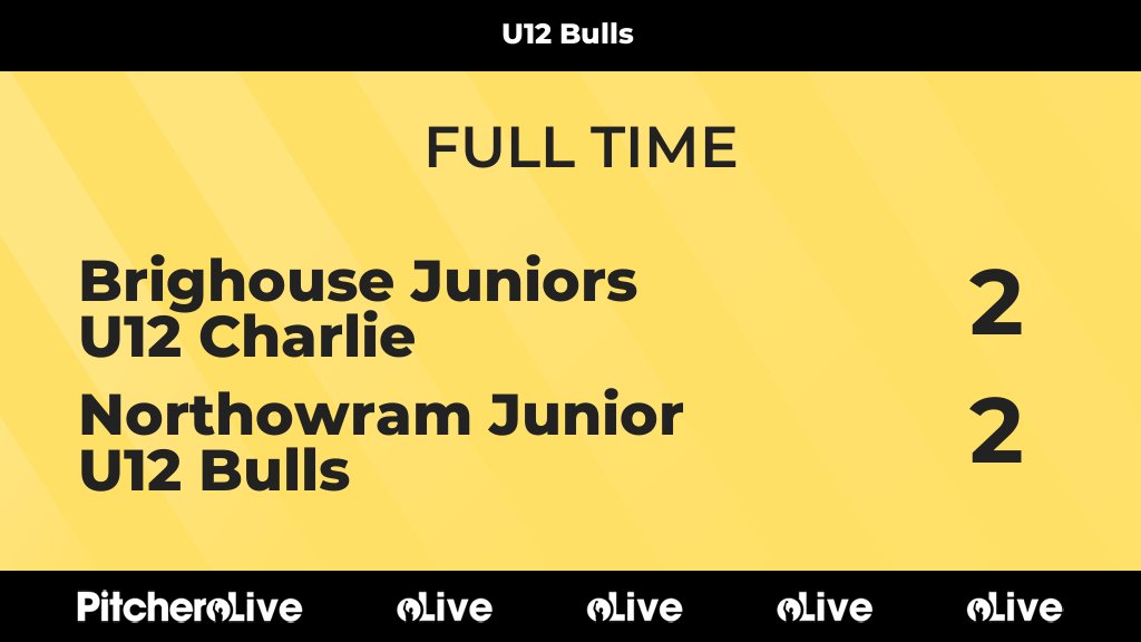 FULL TIME: Brighouse Juniors U12 Charlie 2 - 2 Northowram Junior U12 Bulls
#BRINOR #Pitchero
njfc.co.uk/teams/204280/m…