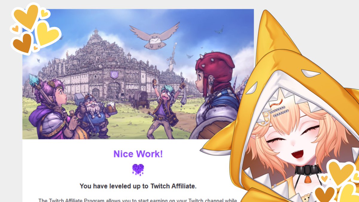 LETS GOOOOOOOOOOO!!!! This little Shark just got Affiliate!!!! 

#vtuber | #twitchstreamer | #Envtuber