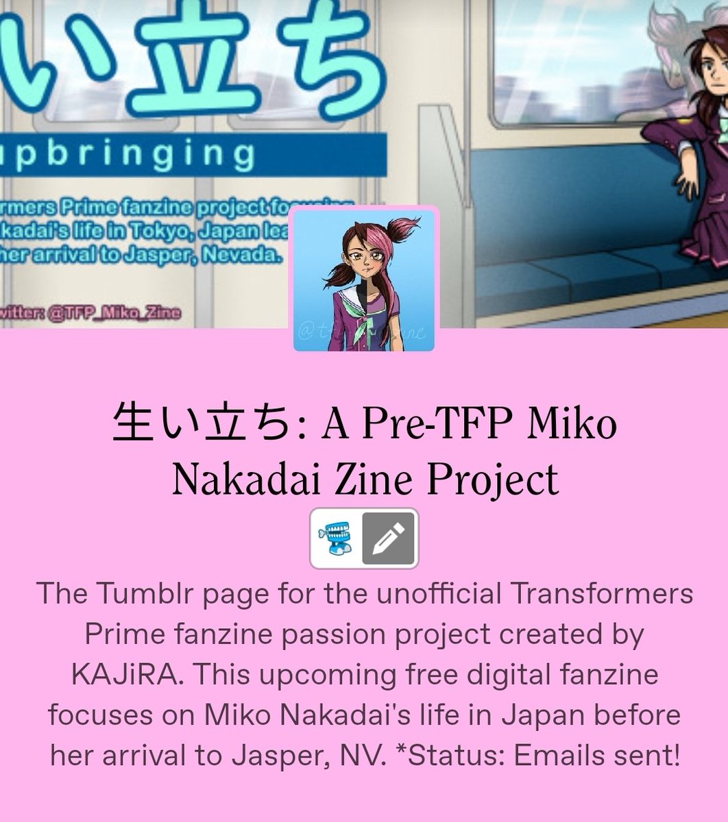 Pre-TFP Miko Zine | MOVED TO TUMBLR (@TFP_Miko_Zine) / Posts / X