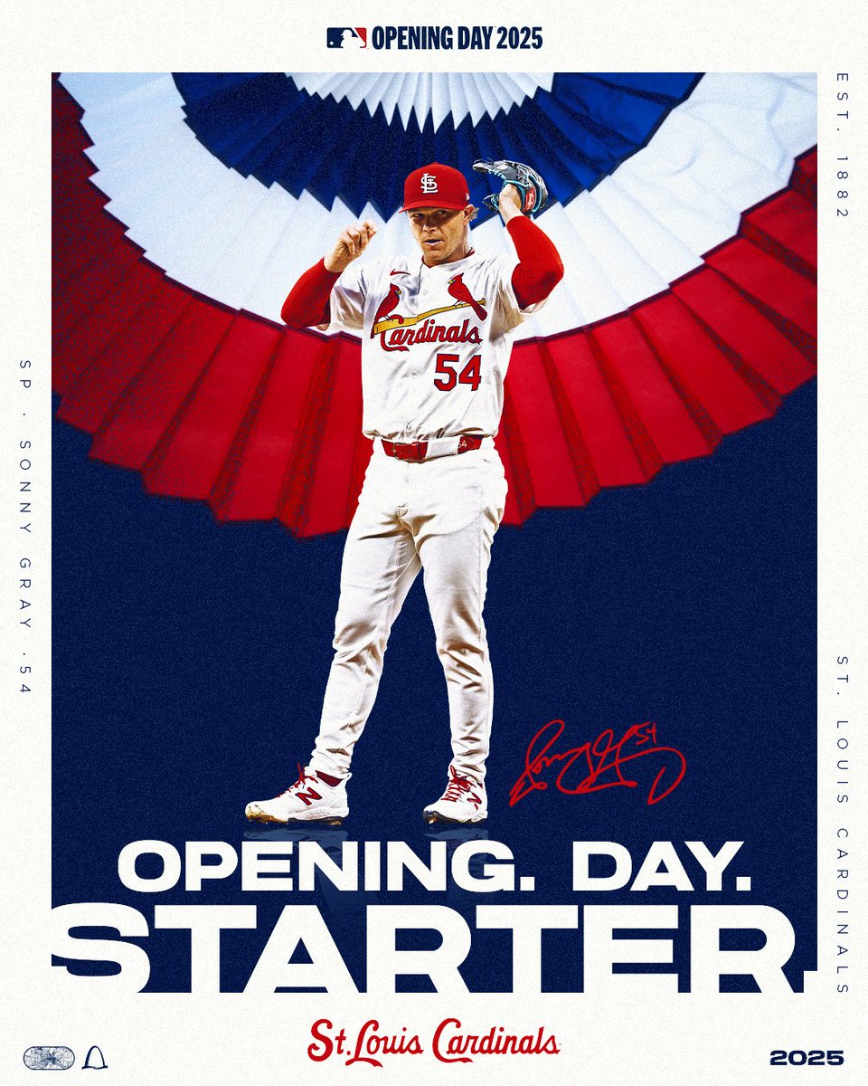 Your Opening Day 2025 starter: Sonny Gray! ☀️