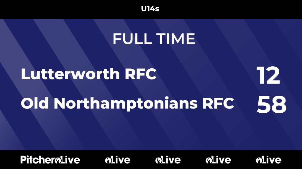 FULL TIME: Lutterworth RFC 12 - 58 Old Northamptonians RFC
#LUTOLD #Pitchero
pitchero.com/clubs/lutterwo…
