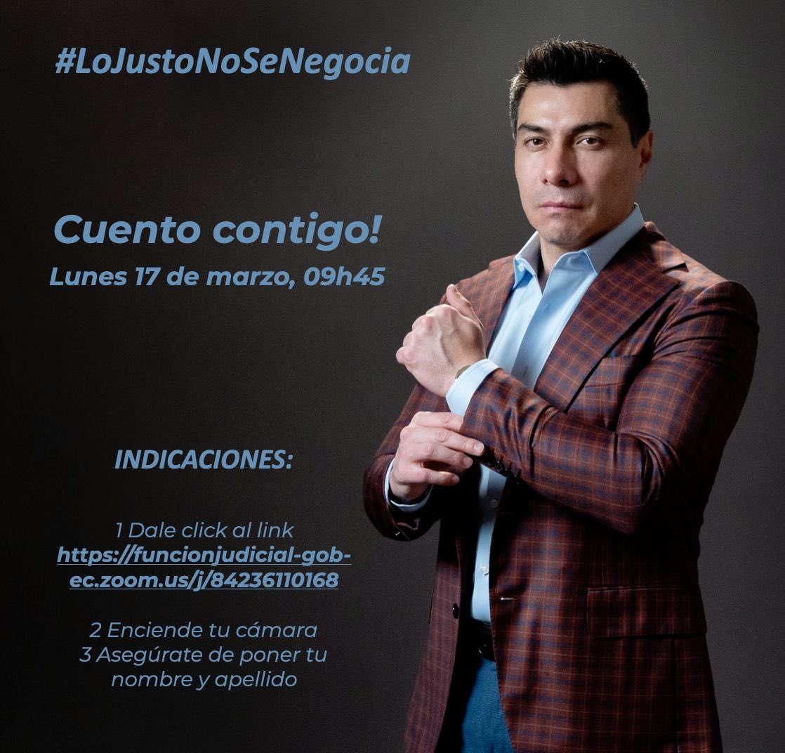 Mañana #17Marzo la vida de  <a href="/OswaldoPTrujil1/">Oswaldo P. Trujillo</a> se definirá en la reinstalación de la audiencia de #HabeasCorpus síguela por zoom. Contamos contigo!