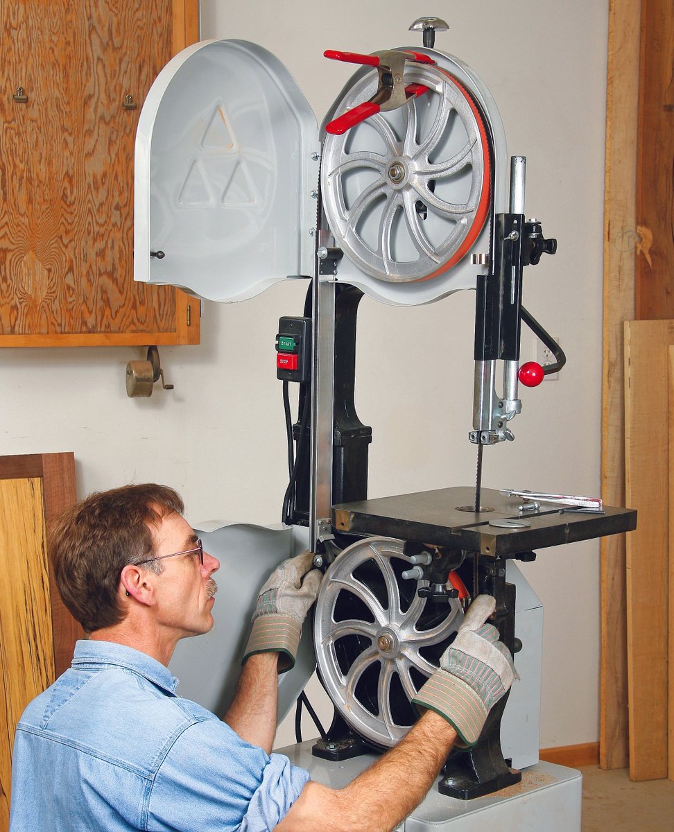 The bandsaw may be the most versatile player in the woodshop. It can rip, resaw, crosscut, and execute all kinds of curved work, including cabriole legs, circles, arcs, and serpentine drawer fronts. Learn how to tune-up your bands for any job here bit.ly/432zHjU
