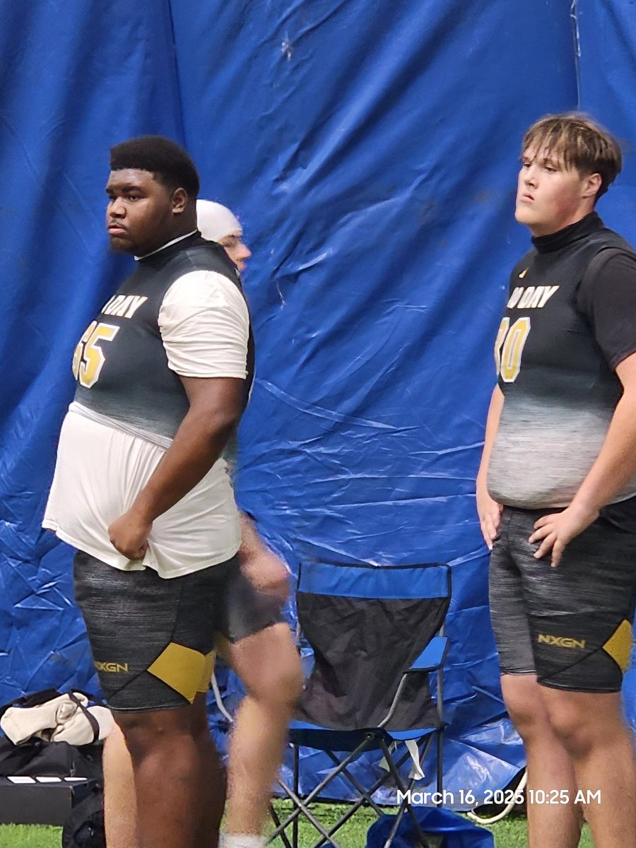 Wow! 6'7 Cash Pettway <a href="/CashIsChozen/">Cashaudas (Cash) Pettway♐️</a> and 6'9 Joel Budd <a href="/JoelBudd80/">Joel Budd</a> are some of the biggest OL players I have come across! And Budd is class of 2028! <a href="/NxgnCamps/">NXGN Camps, Inc</a> <a href="/JD_XOS/">JD Crum</a> @jeff_xos <a href="/Coach_B_Lewis/">Billy Lewis</a>