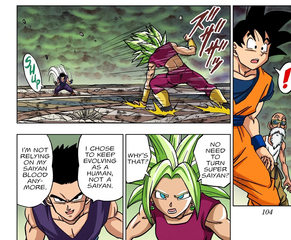 dbslat's tweet image. &quot;I&apos;m not relying on my Saiyan blood anymore.&quot;

Gohan in chapter 39 Dragon Ball Super