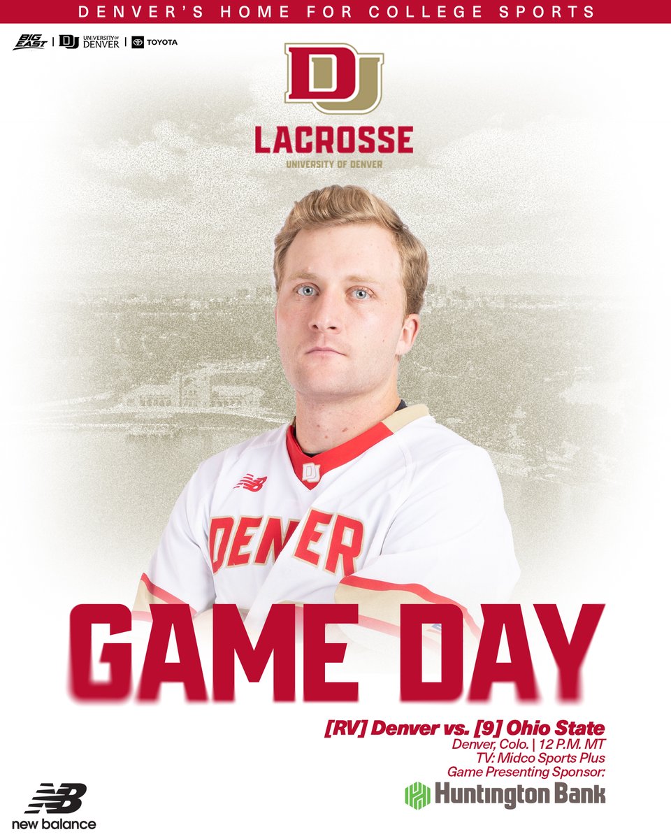 DU_MLAX's tweet photo. ๐๐ฎ๐๐๐น๐ฒ ๐๐ถ๐๐ต ๐๐ต๐ฒ ๐๐๐ฐ๐ธ๐ฒ๐๐ฒ๐
๐: Ohio State
๐: #PeterBartonLS
๐: 12 p.m. MT
๐๏ธ: https://t.co/ELVpu1Y6PZ
๐บ: @MidcoSports Plus
๐ป: https://t.co/30bP1hkIAv
๐ป: @DenSports1043 HD3
๐ง: https://t.co/paTro16QVI
๐: https://t.co/Jcn7QdPMk5
#GoPios https://t.co/fUT3pKd57f
