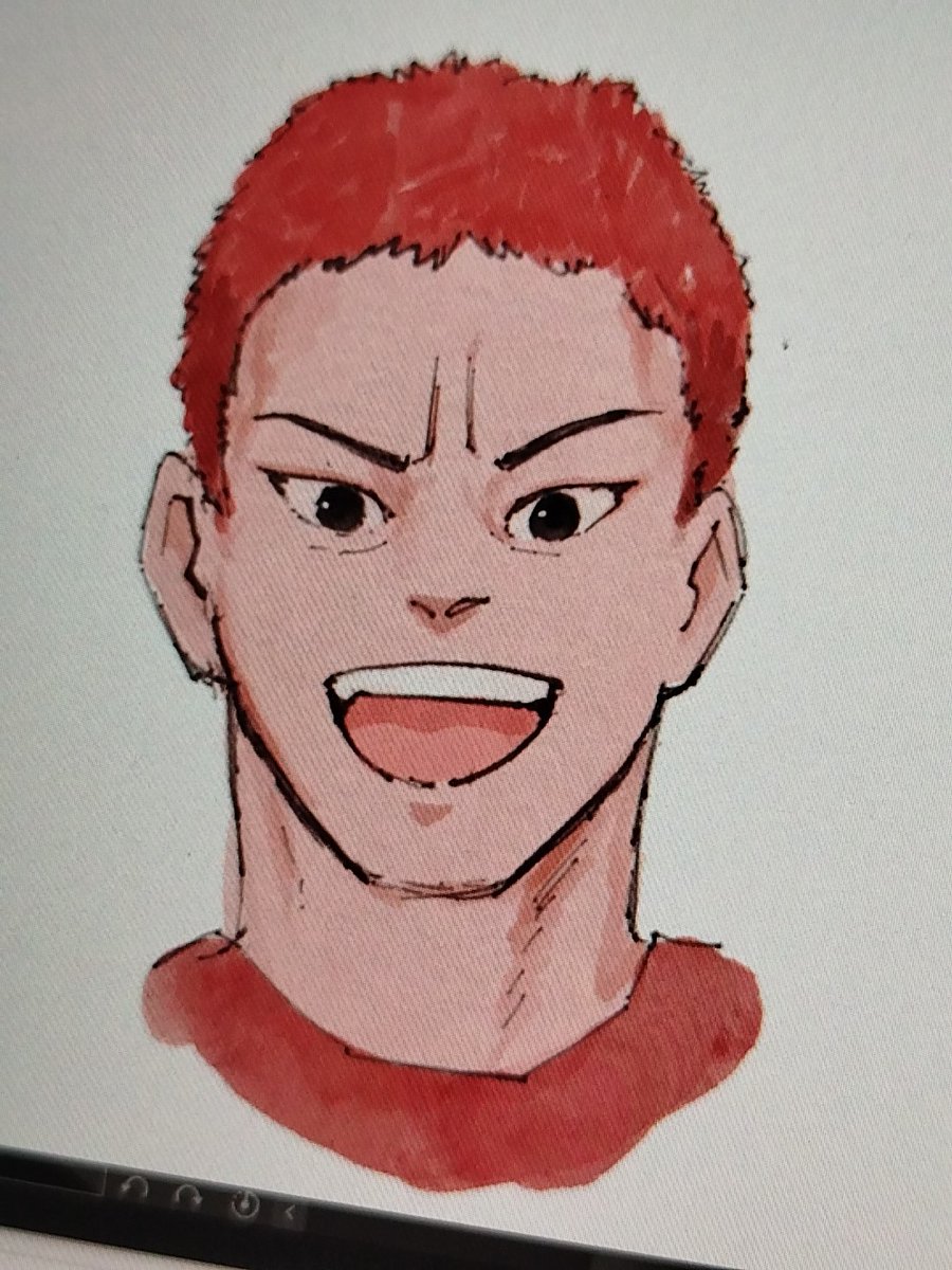 LoovaValerie's tweet photo. Nonton/baca Slam dunk plis fandom nya sepi bgt aku gapunya teman 😭🖐️✊🖐️✊
Btw ini Sakuragi Hanamichi botak https://t.co/FLPMQv2PUN