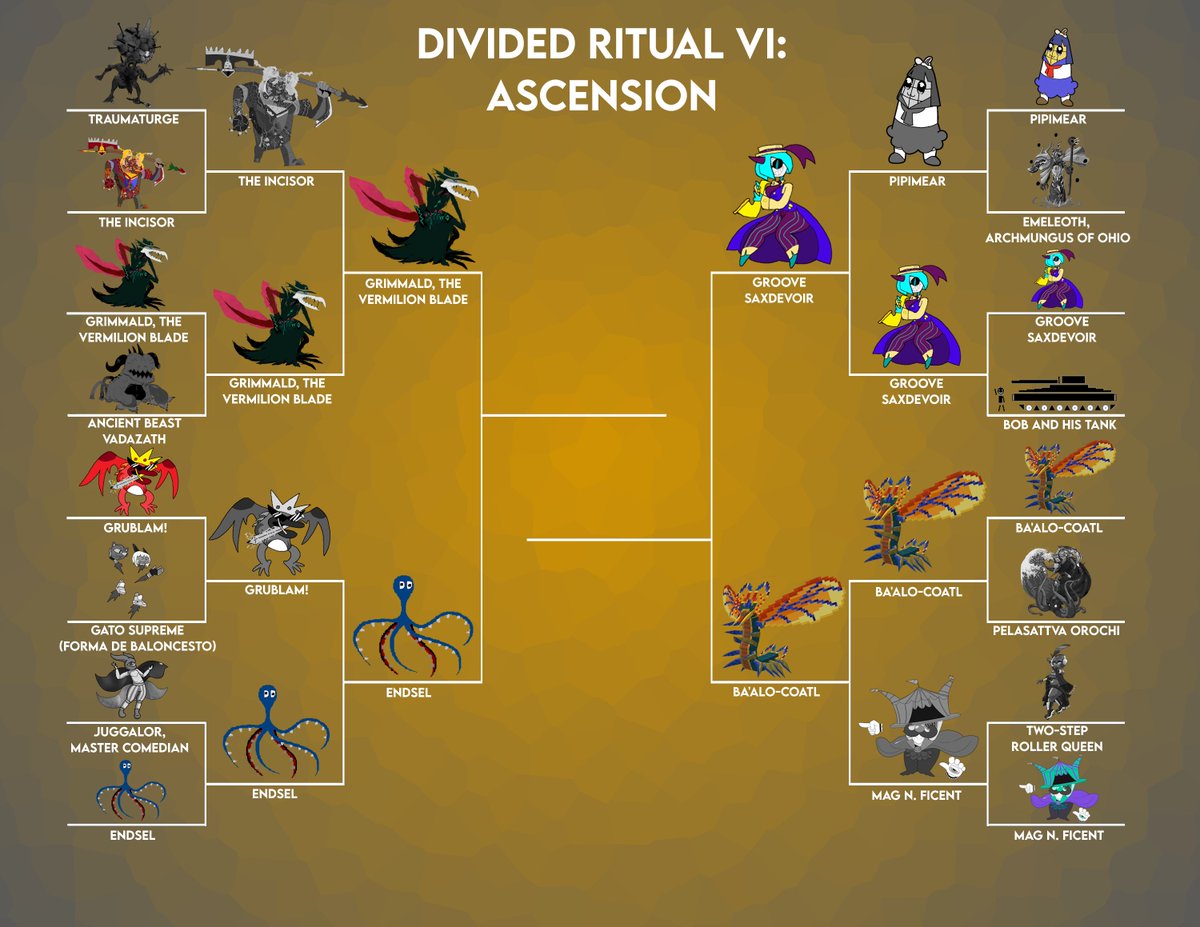VerminFightClub's tweet photo. TOURNEY ALERT!!
TOURNEY ALERT!!

The semifinals and finals of the final Divided Ritual is here! Come on down to https://t.co/WQcEqyEW0V to watch it LIVE!! https://t.co/6y5JsIJy0E