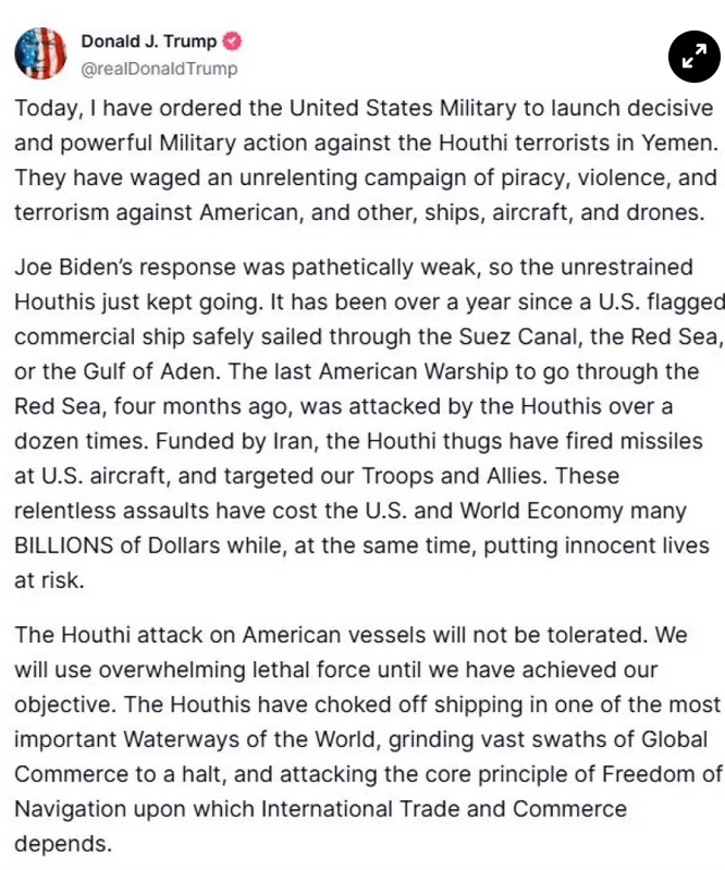 AchaiosII's tweet photo. God bless President Don. J. #Trump.

Regarding the so-called #Houthi

The Houthi don't understand or respect civilized discourse. Only thing they understand, like the Turks, is the Sword and the discourse of the Sword.

Hit them hard, repeatedly and w/o mercy. https://t.co/LHfv0VEVen
