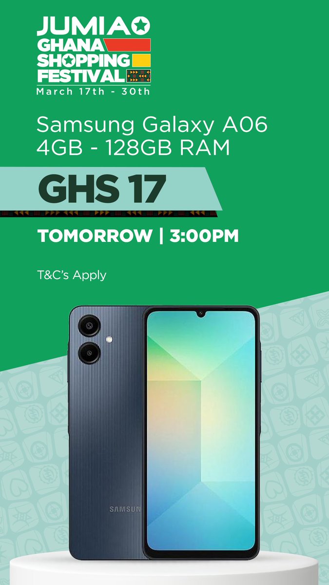 JumiaGhana's tweet photo. Treasure Hunt Live tomorrow at 10am and 3 pm.... Ready?
View here>>> https://t.co/nj1FyDaVRI
#treasurehunt #GSFCountdown #GhanaShoppingFestival #CountdownToDeals #JumiaGhana #GSF https://t.co/Pq0lrJog6c