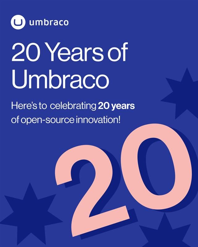Time really does fly when you're having fun 🥳

We still can't believe Umbraco turned 20 this time last month. Such an amazing celebration and here's to the next 20 years 🥂

#Umbraco #h5yr #20YearsOfUmbraco #BirthdayBash #OpenSourceInnovation #UmbracoGoldPartners
