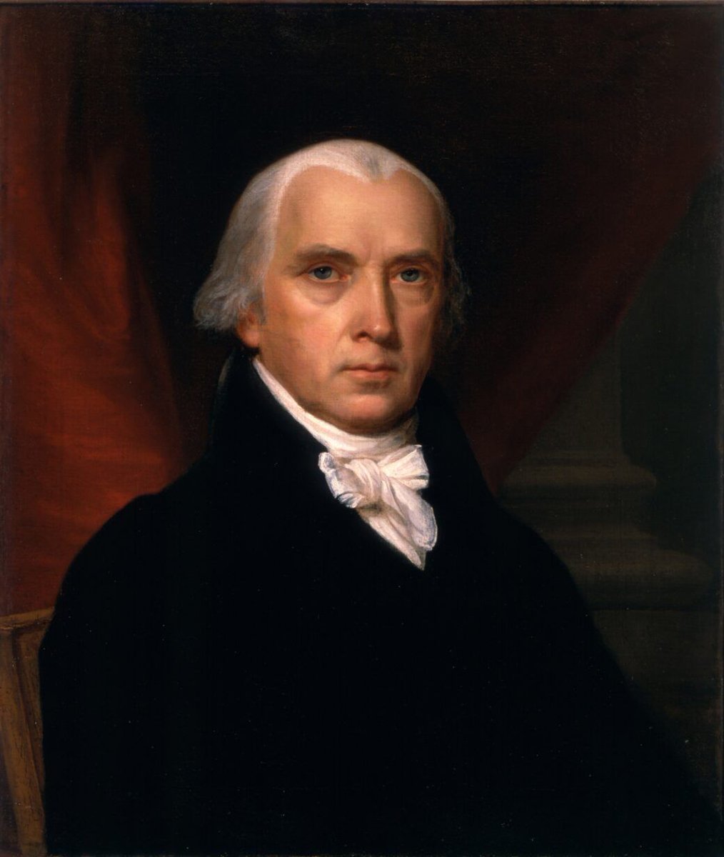 _almostimmortal's tweet photo. 🎂 HBD, #JamesMadison! OTD in 1751. Father of the U.S. Constitution, Architect of the Bill of Rights and 4th President of the United States. “The advancement and diffusion of knowledge is the only guardian of true liberty.” @jmmontpelier @jmu @constitutionctr @whitehousehstry https://t.co/oEchPURuYG