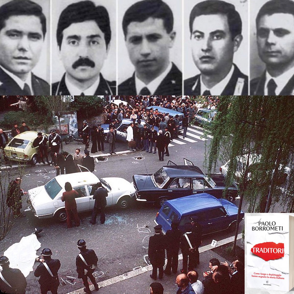 paoloborrometi's tweet image. Il 16 marzo 1978 rappresenta una delle più grandi tragedie d’Italia a cui seguirono giorni che ho provato a raccontare nel mio libro “Traditori”. 
Troppe cose, troppe ricostruzioni, non ritornano di quel giorno. 
C’è solo una certezza e porta ben 5 nomi:
Oreste Leonardi e…