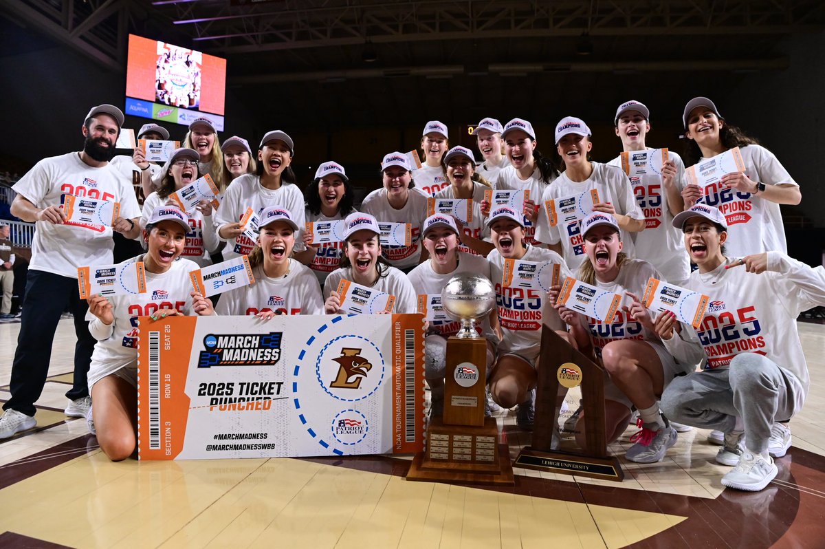 LehighWBB's tweet image. Putting on our dancing shoes 💃
@MarchMadnessWBB @PatriotLeague
#GoLehigh