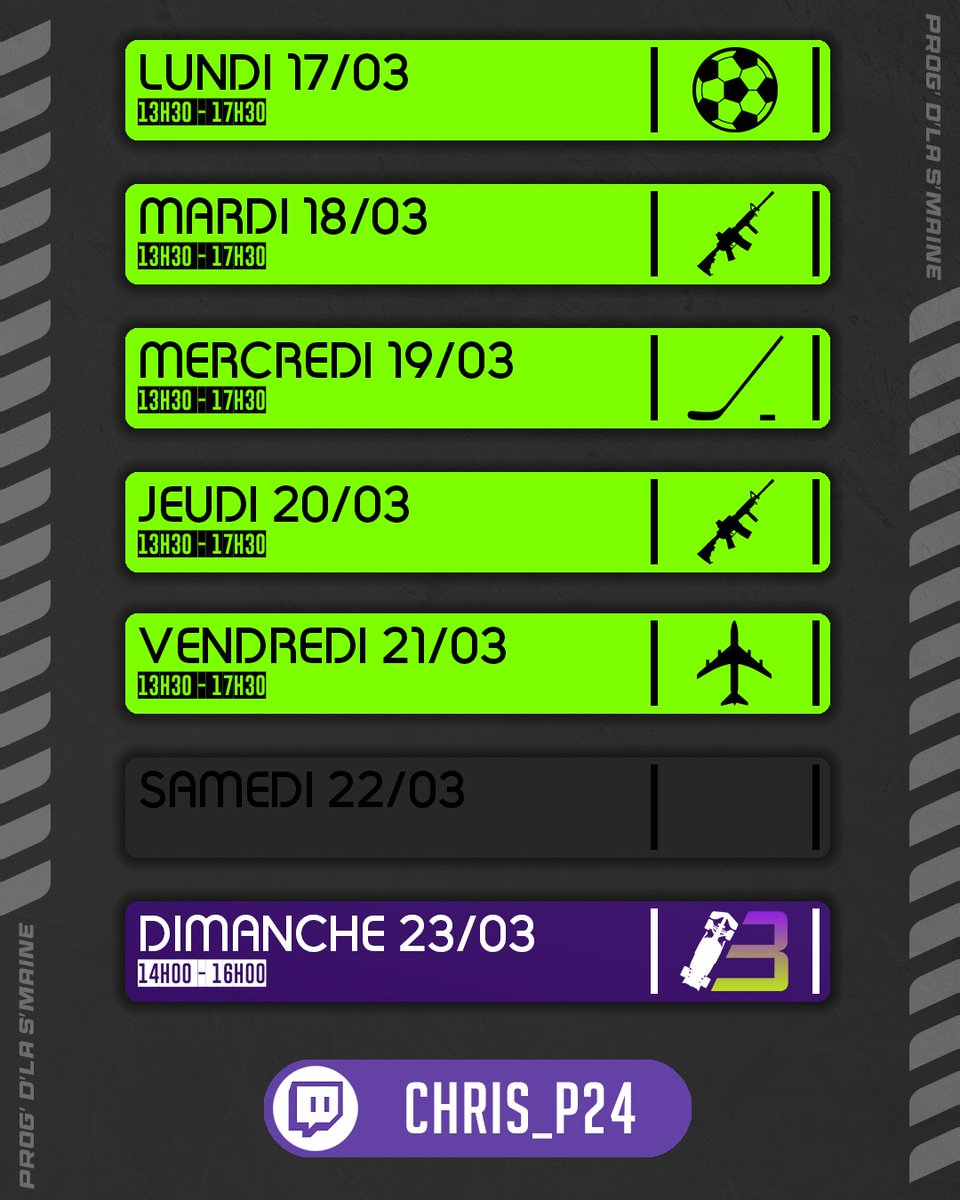 chris__p24's tweet photo. y0! #twitch (sauf imprévus / indisponibilité) https://t.co/qV3jh8Z9qI
#twitch #C24 #FC25 #michsurgazon #nhl25 #michsurglace #butdemich #7daystodie #micharmy #michtothewild #MicrosoftFlightSimulator2024 #airmichandmich #bienvenueàbord #F1 #ChineseGP #box3 https://t.co/83MafAu079