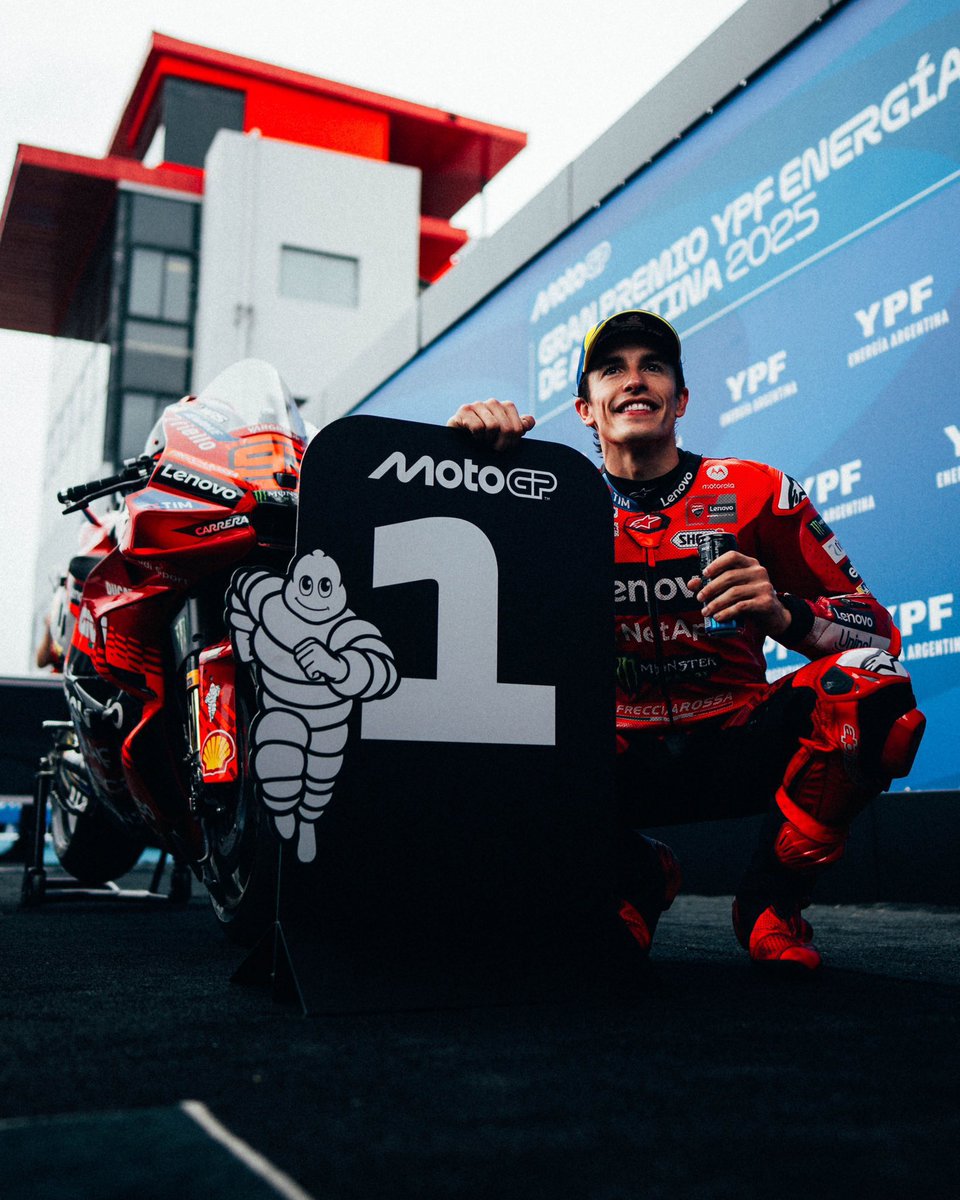 💁🏻 Marc Marquez depuis le début de la saison :

#ThailandGP 🇹🇭
Quali - P1
Sprint - P1
Race - P1

#ArgentinaGP 🇦🇷
Quali - P1
Sprint - P1
Race - P1

👌🏻
#ArgentinaGP 🇦🇷 #MotoGP

 #ArgentinaGP