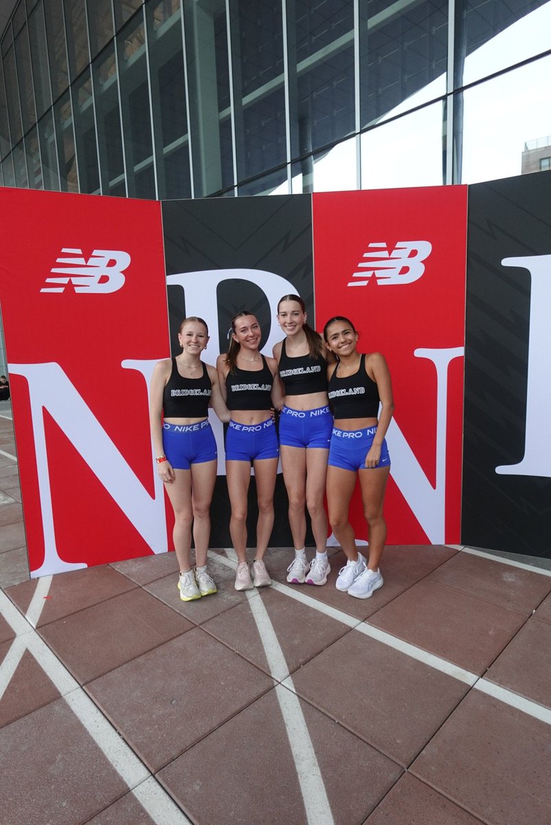 Congrats to Haley Hill, Lily Fawcett, Susana Rawls &amp; Rowan Saacke for placing 7th in the Championship Division 4xMile at New Balance Nationals with a time of 20:36.82!