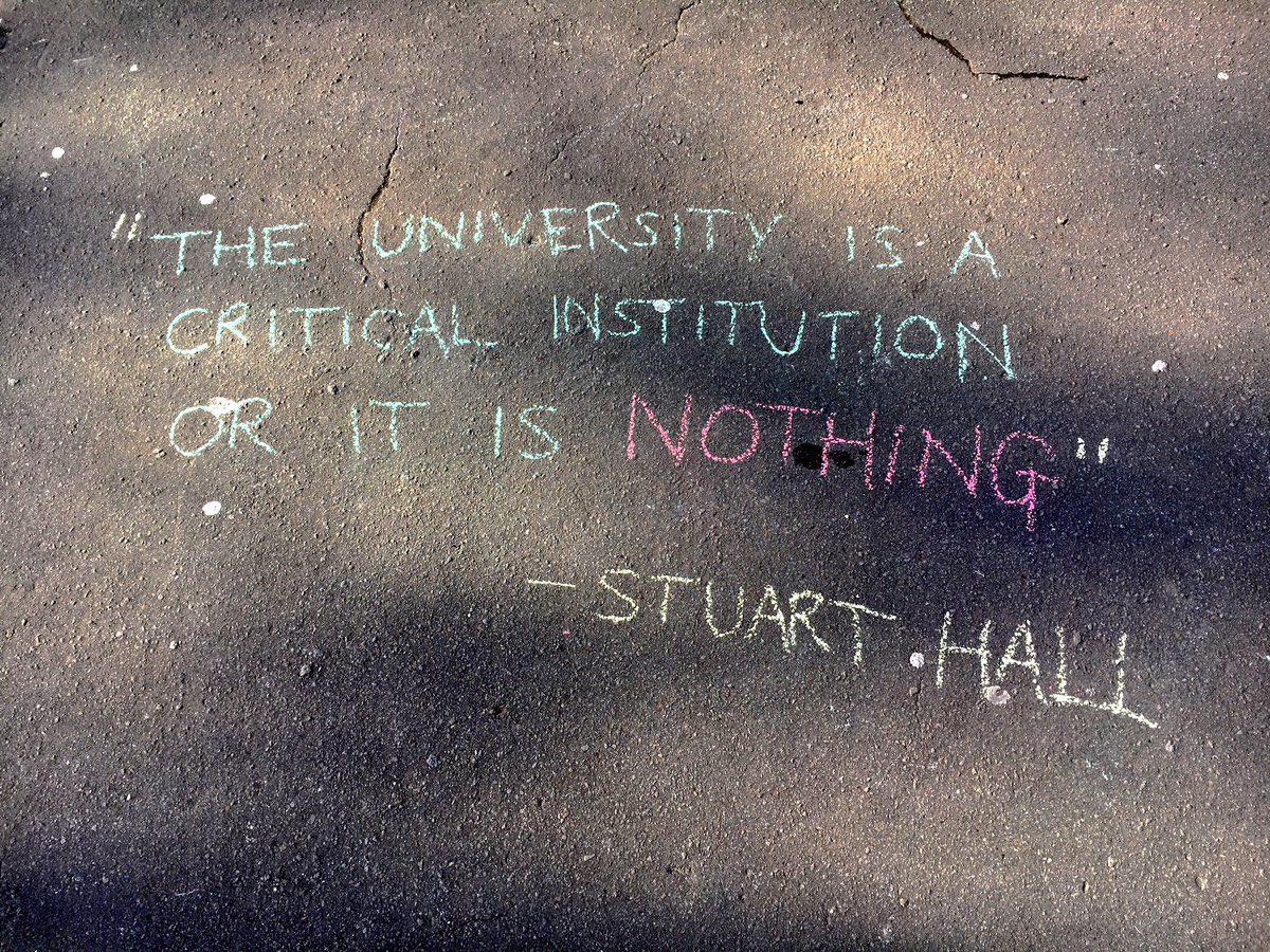 “Üniversite ya eleştirel bir kurum ya da hiçbir şeydir.” 

Stuart Hall
