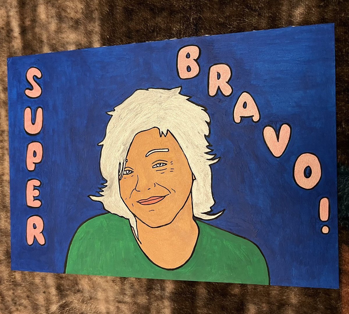 tinynoggin's tweet photo. I painted #frenchpop band #superbravo - used #dalerrowney #mixedmediaartboard with #system3 #acrylicpaints #poscapens as usual, but I’m disappointed with uneven coverage of paints, anybody got constructive advice, please? I want complete coverage, so it’s blocks of full colour https://t.co/1GbfI41ASo