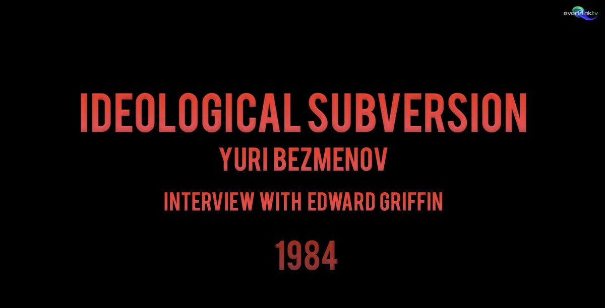 asystemarchitec's tweet image. #ideologicalsubversion #Bezmenov #Trump 
Yuri Bezmenov, aka Thomas Schuman, was an Ex-KGB Propagandist for the USSR, who flipped and escaped the USSR.  He offered up his insights in 1984 w/Edward Griffin about the future of the USA, and basically how the USSR would defeat America…
