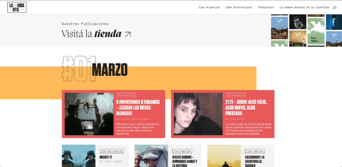 lvu_cine's tweet photo. Hoy amanecimos con una linda noticia: tenemos una web completamente rediseñada. Creemos que va a ser más fácil disfrutar de todo lo que se viene y del contenido que ya tenemos subido (¡más de 300 textos!)

https://t.co/U2erj3xERM https://t.co/rmMOrN9N4h