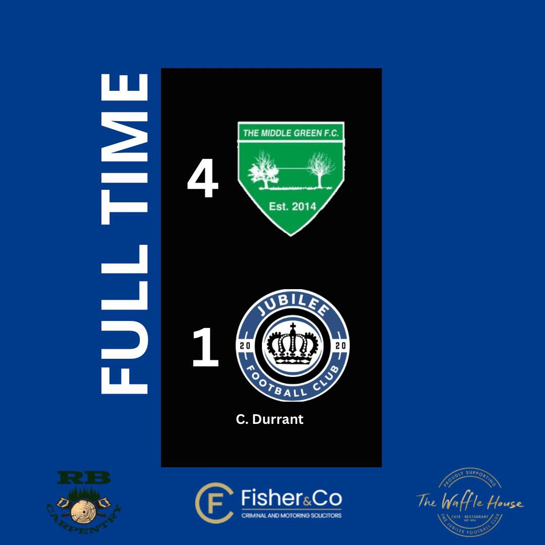 🔵⚫️ FULL TIME ⚫️🔵

A bad day at the office as we were deservedly beaten by <a href="/themiddlegreen/">The Middle Green FC</a> 

We looked tired and leggy from minute one &amp; were out-battled all over the pitch

Con scored a beauty for us in a game full of wonderful &amp; surprising decisions for both teams

Coops MoM