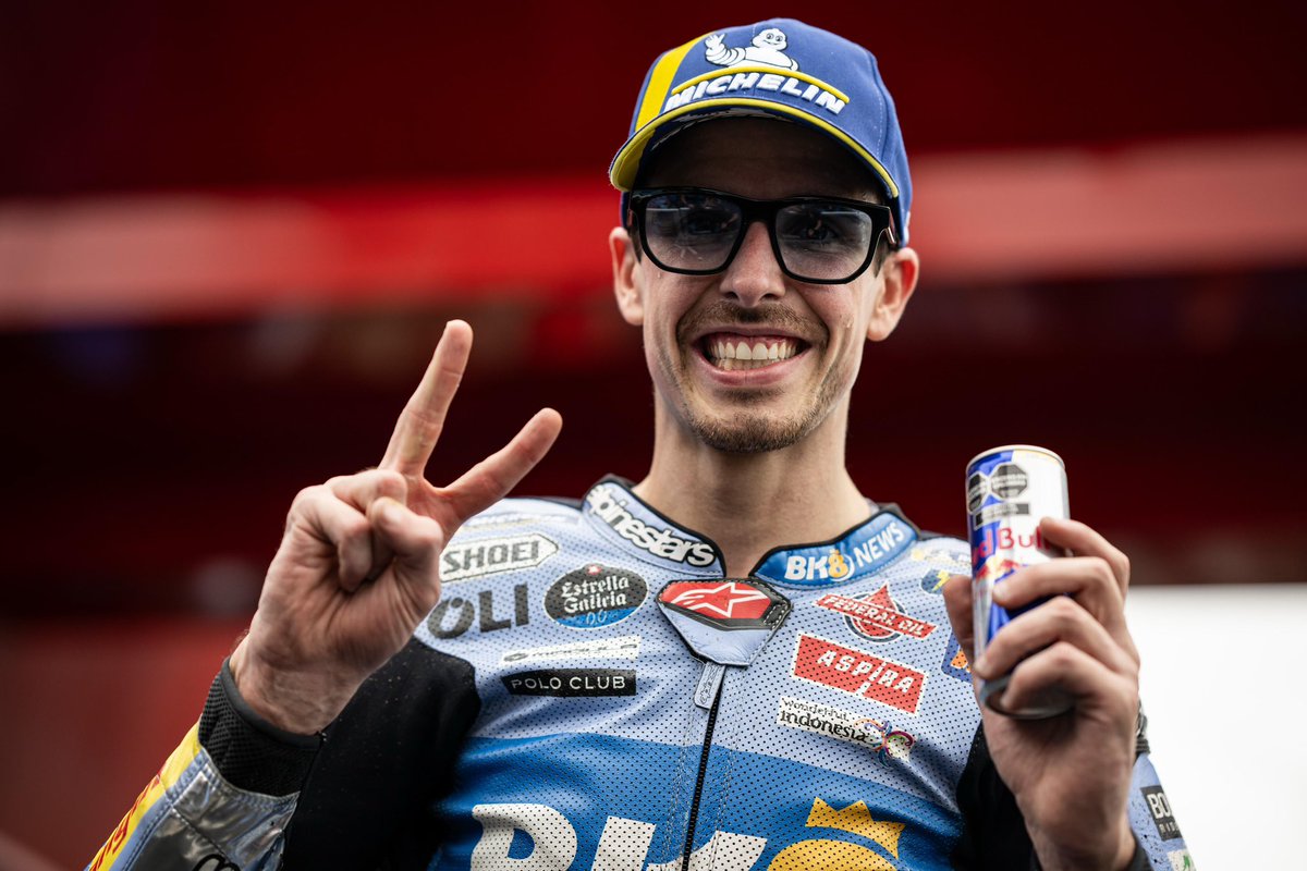 GresiniRacing's tweet photo. Again ✌️@alexmarquez73 #GresiniRecords https://t.co/cLFvpLbm43
