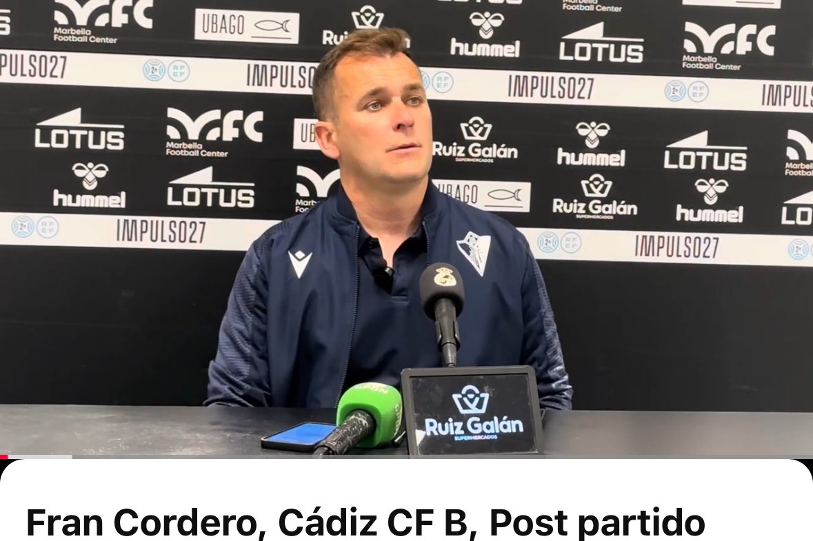 Tfms Triunfemos (@tfms_triunfemos) on Twitter photo Rueda de prensa
<a href="/RBL1912/">Real Balompédica Linense</a> 0-2 <a href="/Cadiz_CFCantera/">Cádiz CF Mirandilla - Cantera Cádiz CF</a>
Fran Cordero, Cádiz Mirandilla
youtu.be/ZHMbaLNBhNA?si…
#BalonaMirandilla
#Tfms_triunfemos27 Rueda de prensa
<a href="/RBL1912/">Real Balompédica Linense</a> 0-2 <a href="/Cadiz_CFCantera/">Cádiz CF Mirandilla - Cantera Cádiz CF</a>
Fran Cordero, Cádiz Mirandilla
youtu.be/ZHMbaLNBhNA?si…
#BalonaMirandilla
#Tfms_triunfemos27