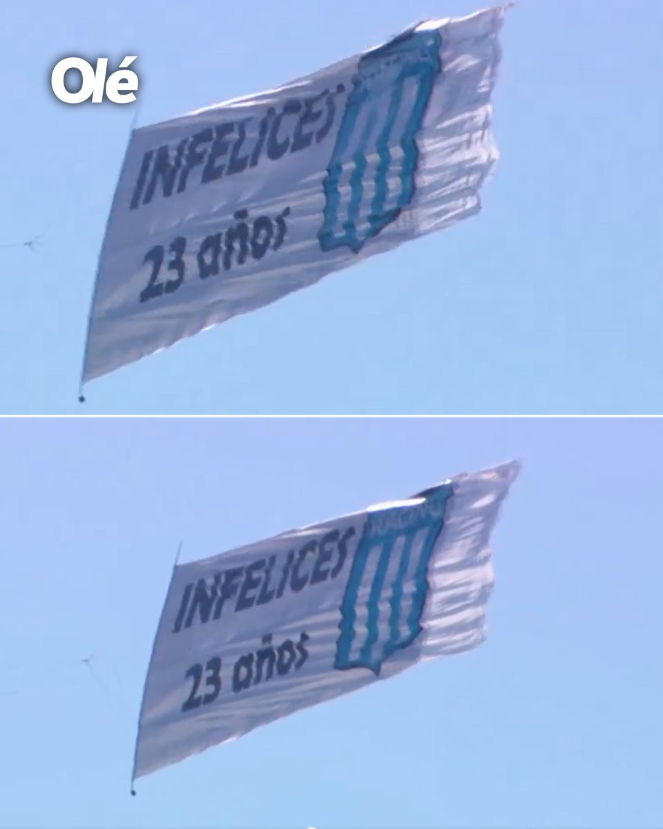 DiarioOle's tweet photo. 😳 "INFELICES 23 AÑOS"

🌶️ La cargada de la hinchada de Racing a los hinchas de Independiente https://t.co/sgBEAPYMSK