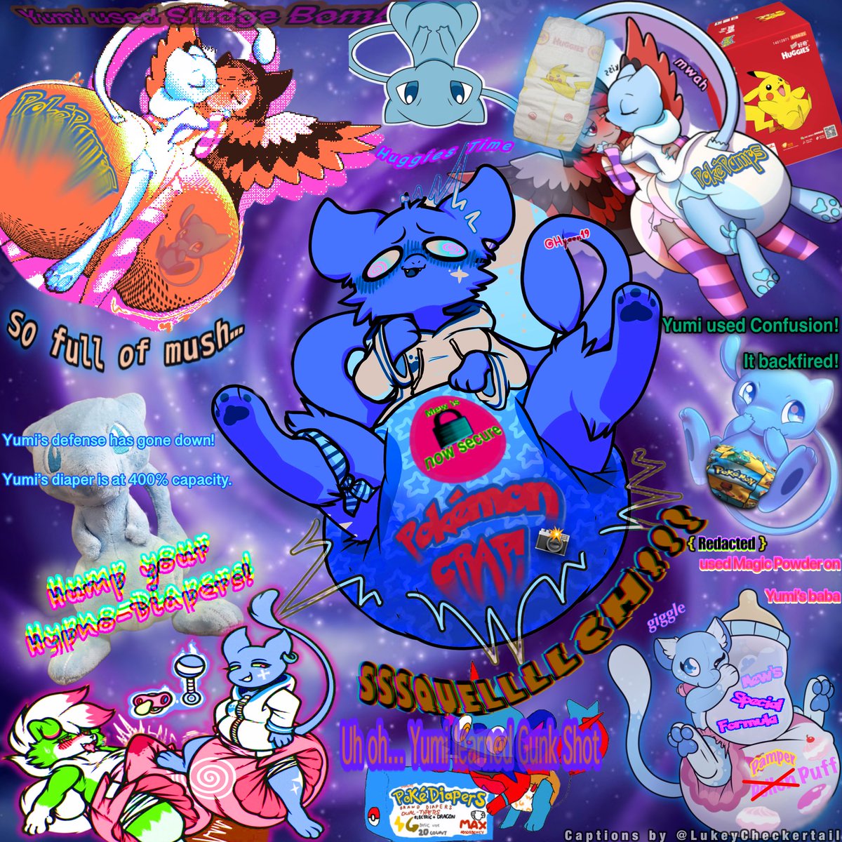 LukeCheckertail's tweet photo. Such a stinky Mew! Mushy smelly mucky Mew! Empty-headed baby Mew! Cutie-tootie crinkle Mew! Teehee!
Custom captions for @YumiFrostpaw 
#diapersexual #diaperfur #diapercaptions #diapergooner #abdlcaptions #babyfur #cringecaptions #furryabdl #gooner https://t.co/SB1hvRTjoC