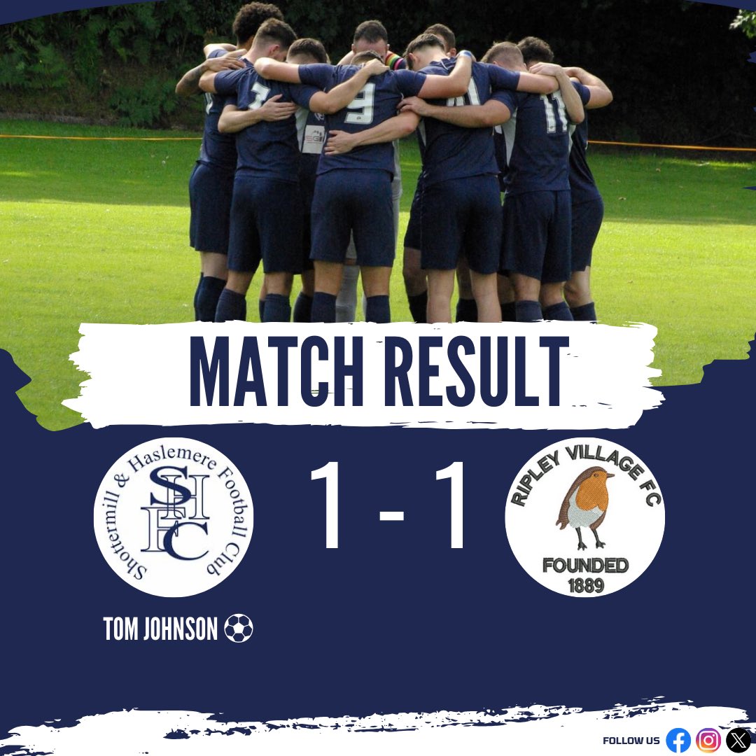 Shottermill & Haslemere FC (@mere_fc) on Twitter photo ๐๐ง | Shottermill & Haslemere FC 1๏ธโฃ <a href="/RipleyVillageFC/">Ripley Village FC</a> 1๏ธโฃ
Points shared at home to Ripley yesterday. A very even game which found both goalkeepers in fantastic form. Huge credit to the players that have stepped up from the reserves over the last few weeks, with 6 first team ๐๐ง | Shottermill & Haslemere FC 1๏ธโฃ <a href="/RipleyVillageFC/">Ripley Village FC</a> 1๏ธโฃ
Points shared at home to Ripley yesterday. A very even game which found both goalkeepers in fantastic form. Huge credit to the players that have stepped up from the reserves over the last few weeks, with 6 first team