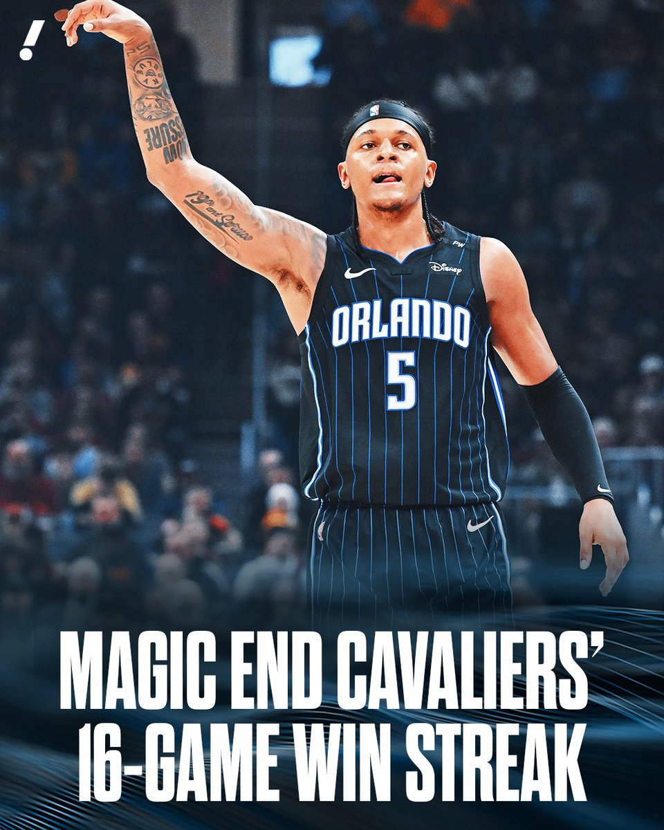 YahooSports's tweet photo. Orlando hands Cleveland its first L in 40 DAYS https://t.co/3o95zPUX03