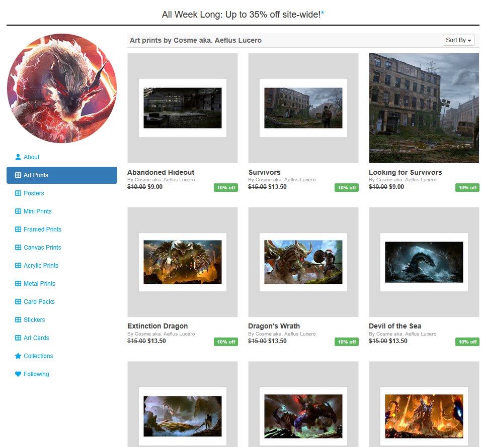 PSA:
By popular demand I opened up an INPRNT shop
to sell prints. Check it out!
inprnt.com/gallery/aeflus/