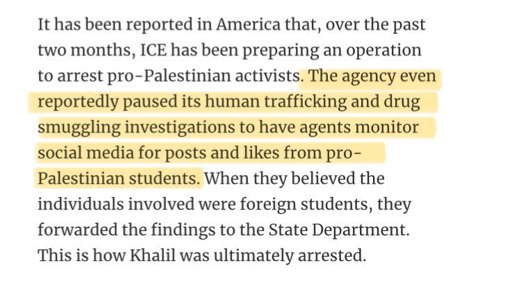 NickJFuentes's tweet image. ICE stopped investigating illegal immigrants so they could monitor Palestinian activists on social media.

So that’s why deportations have ground to a halt. Israel First, every time.