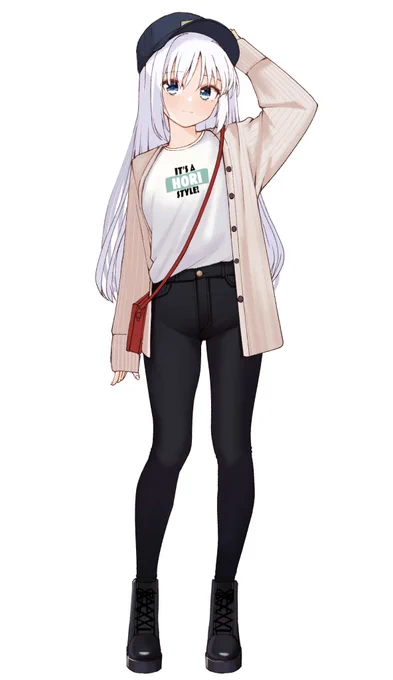 お洋服姿の芳乃様 