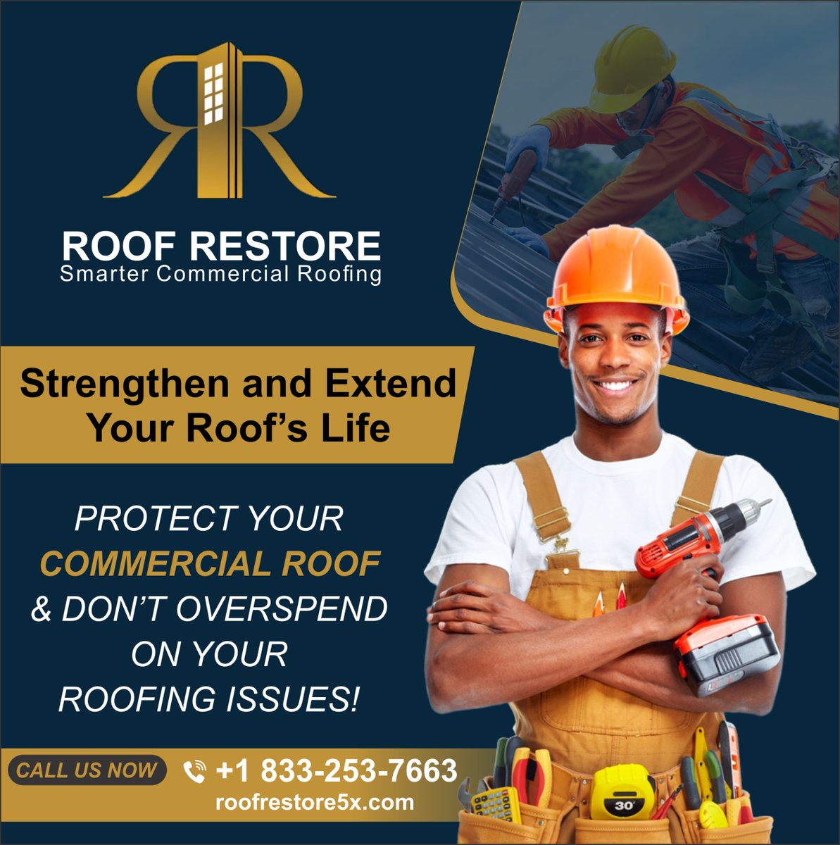 RoofRestore5X's tweet photo. Protect your commercial roof with expert solutions from Roof Restore! 📷📷 Extend your roof’s life and save on costly repairs. Call us now! 📷 +1 833-253-7663 📷 https://t.co/WBYnIMNwJI
#RoofRestore #CommercialRoofing #SmartRoofing #roofcleaning #renovationtipsandtricks #renovationtipssg #roof #roofrepair #RoofingExperts #roofingcontractor #roofing #Maine #HomeImprovement #RoofProtection