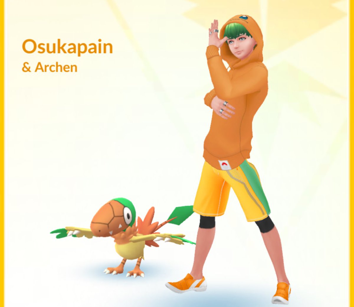 osukapain's tweet photo. In celebration of #CatchMastery featuring Archen, I cooked up the drip of the day.
Gotta say shiny Archeops is a tough challenge I hope I was decent 💥💥
How many shinies did yall get?
#DripKing
#stylesavant
#Pokemongo https://t.co/ef0Ekjl2LV