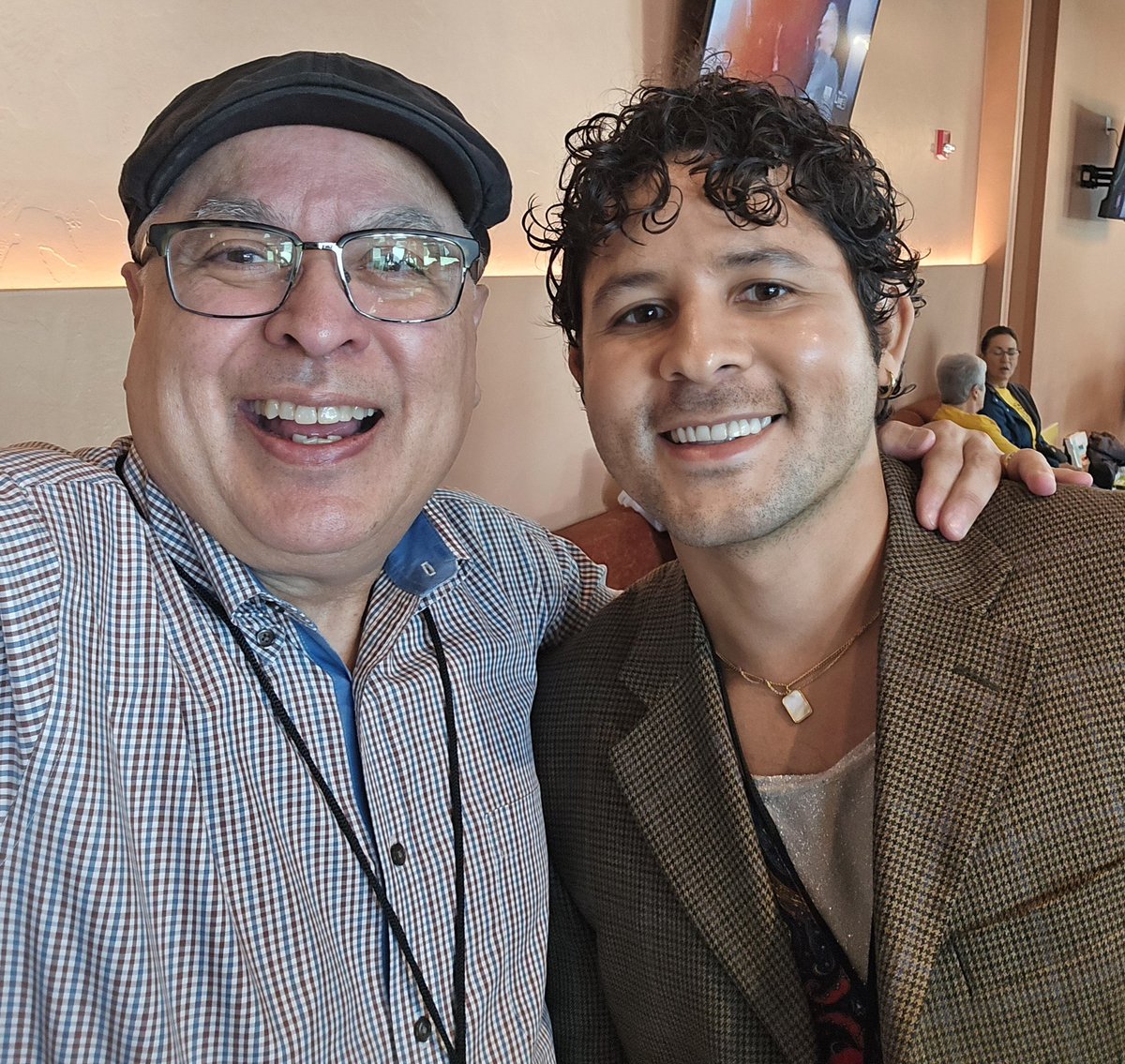 olivasdan's tweet photo. After a couple of years interacting virtually, I finally got to meet the wonderful writer, Edgar Gomez, at the Tucson Festival of Books! @TFOB #TFOB https://t.co/eN3IalTMu8