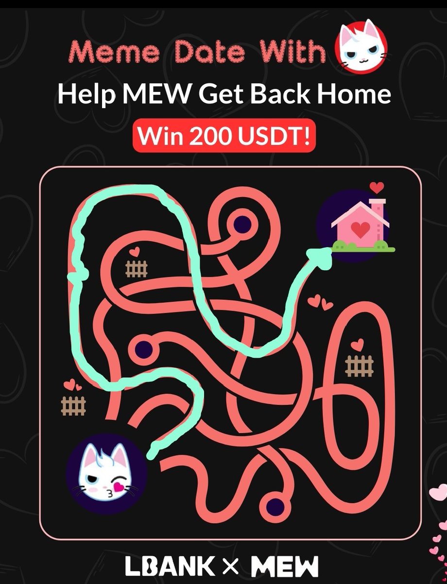 lestarikan23's tweet photo. @LBank_Exchange @mew #MewMazeChallenge https://t.co/ATlInbjuiJ