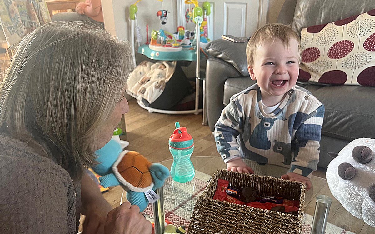 NickyHayesPhoto's tweet photo. A lovely visit from Liam and Rachel this afternoon which means grandson Hudson and his smile lights my world. #FamilyFirstAlways https://t.co/DD676epjG3
