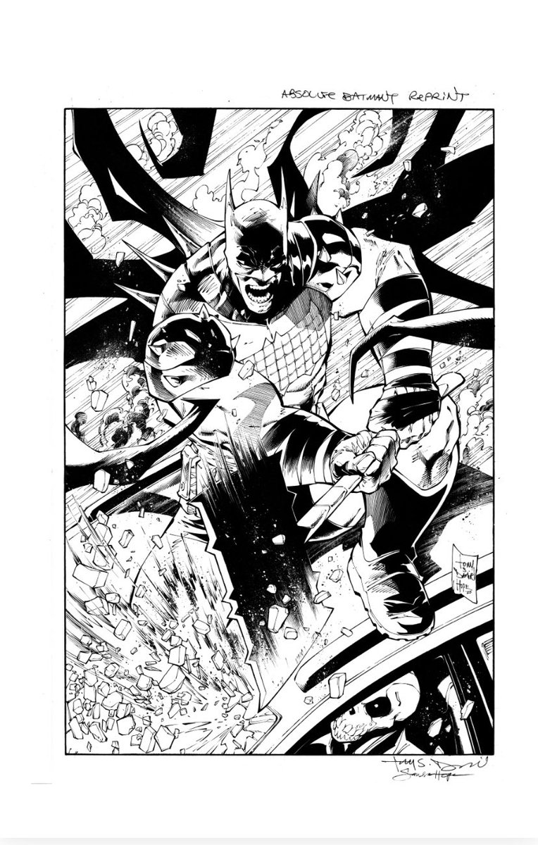 inkmonkeyhope's tweet image. #pencil #inks #colors  
➡️➡️➡️
Do it. 😈 #SWIPE
#AbsoluteBatman cover with @TonyDanielx2 &amp;amp; colors by #RomoloFejardo 
#makingcomics #stepbystep #comics #art #process #traditionalartist #traditionalart #inkmonkeyhope #SandraHope #shameless #selfpromotion #DCComics #Batman #SMASH