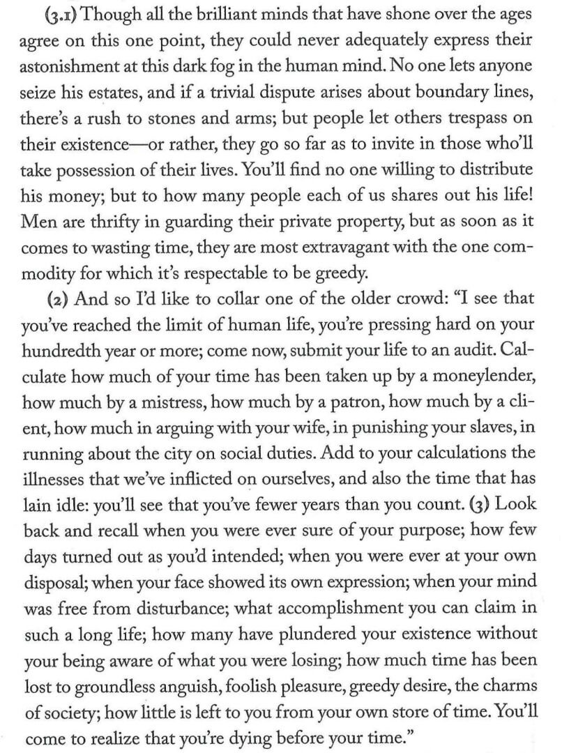 Jack_Raines's tweet photo. Friendly reminder that Seneca's "On the Shortness of Life" is timeless and provides much better life advice that the slop you're being spoonfed on IG/TikTok. https://t.co/OiUFEyAeKa