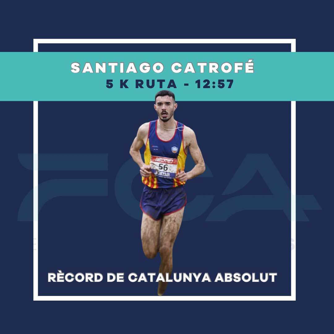 🎼 PART DE LA NOSTRA HISTÒRIA

👏 Santiago Catrofe, RCAT absolut als 5 K en ruta amb 12:57!

El gironí ho ha aconseguit a Lille 🇫🇷 

Anterior rècord superat de l’Abdessamad Oukhelfen

L’enhorabona Santi! 😍