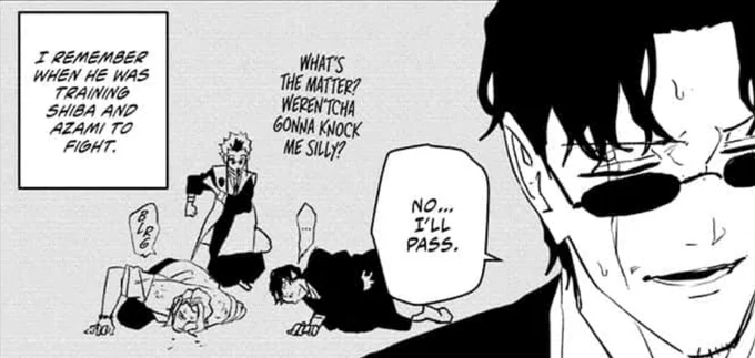 is this supposed to be samuras pov with shiba glaring at him 