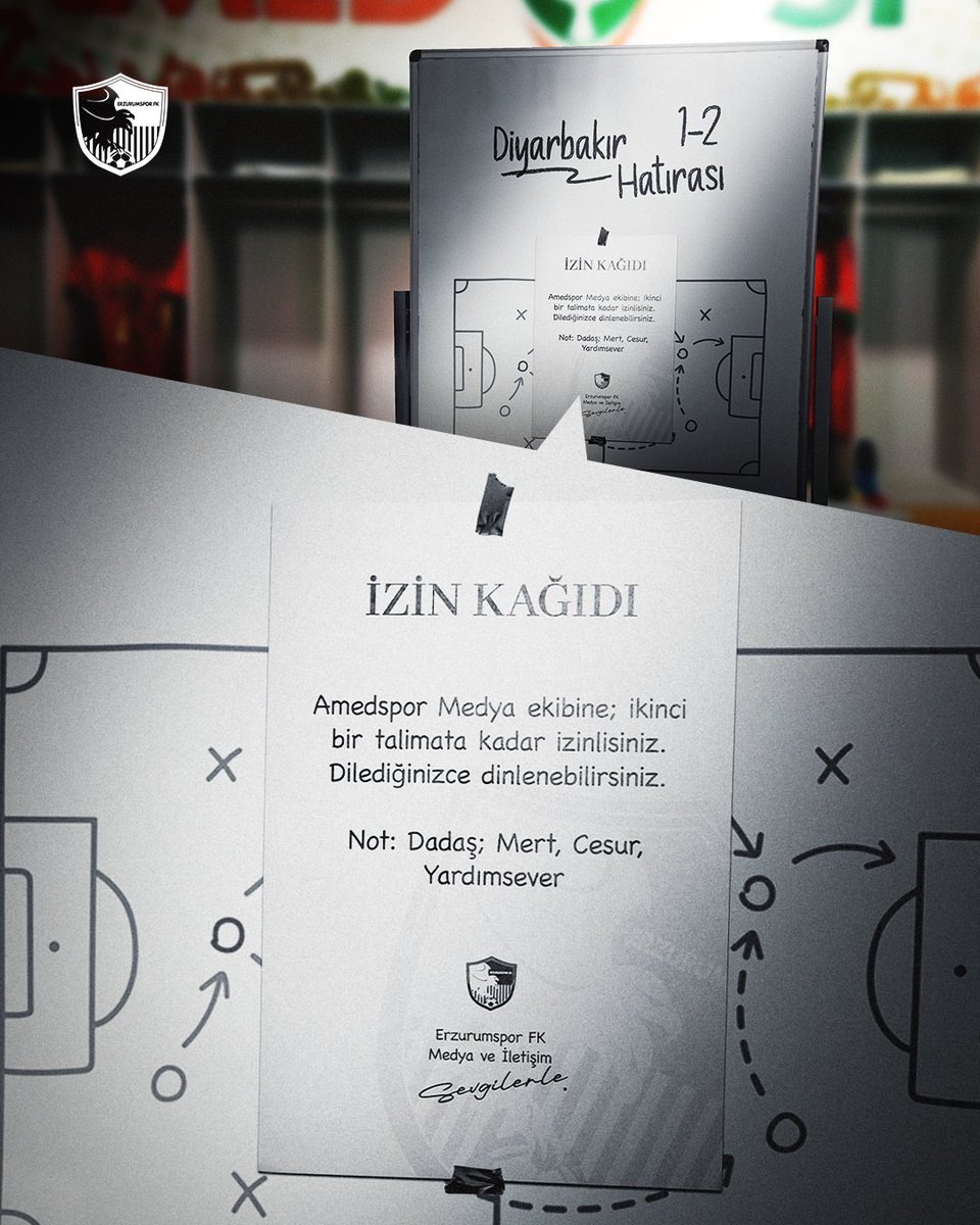 Hadi yine iyisiniz <a href="/amedskofficial/">Amedspor</a> 😎

#AMDvERZ | 1-2