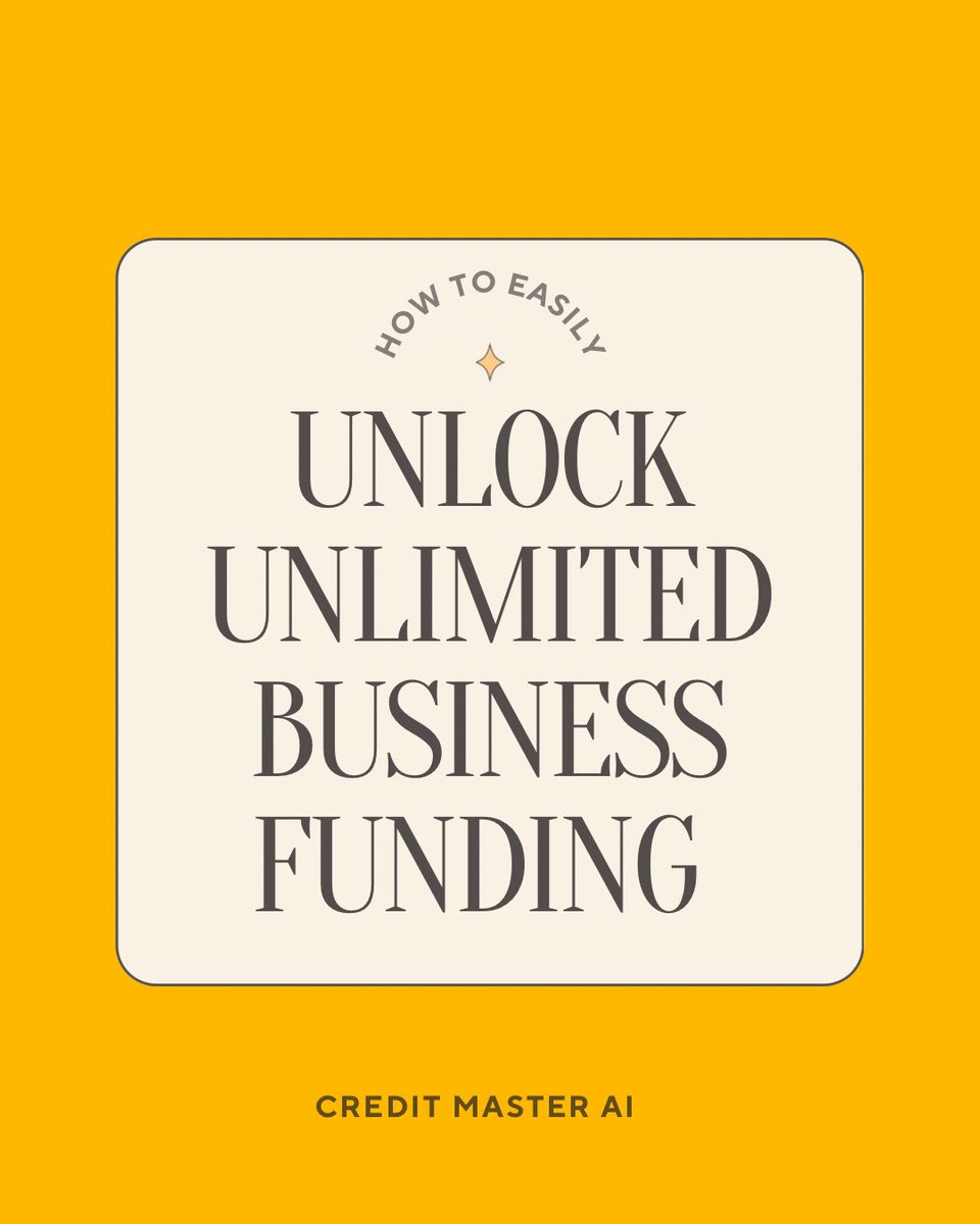 CreditMasterAi's tweet photo. Unlock unlimited business funding and fuel your growth with ease! 

Whether you’re scaling your startup or expanding your operations, Credit Master AI helps you secure the capital you need—quickly and hassle-free.

Say goodbye to funding struggles and hello to financial freedom! https://t.co/3HAZmUhT3V